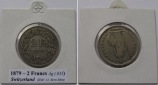1879, Schweiz, 2 Francs, B, Silbermünze