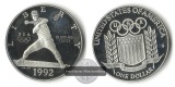 USA  1 Dollar   1992 S    Olympics    FM-Frankfurt  Feinsilber...