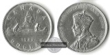Kanada  1 Dollar 1935  FM-Frankfurt  Feinsilbert: 18,66g