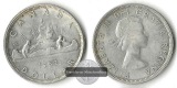 Kanada,  1 Dollar  1962 Elizabeth II FM-Frankfurt Feinsilber: ...