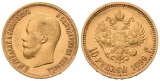 7,74 g Feingold. Zar Nikolaus II. (1894 - 1917)