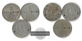 Deutschland, Drittes Reich 3x 2 Reichsmark  1934  FM-Frankfurt...