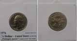 1976, USA, ¼ Dollar, D, „Washington Quarter”- Zweihundert...
