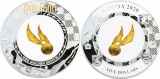 2 oz Silber + Gold 2020 5 $ Dollar Harry Potter - Samoa