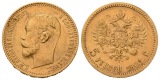 3,87 g Feingold. Zar Nikolaus II. (1894 - 1917)