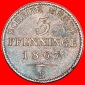 * PREUSSEN★DEUTSCHLAND 3 PFENNIGE 1867B! WILHELM I. (1861-18...