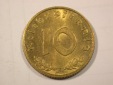 G10  3.Reich  10 Pfennig 1939 E in vz/vz-st  Originalbilder