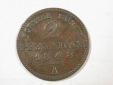 G11  Preussen  2 Pfennig 1848 A in f.ss  -R-  Originalbilder