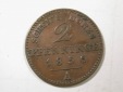 G11  Preussen  2 Pfennig 1850 A in ss  Originalbilder