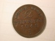 G11  Preussen  2 Pfennig 1848 D in ss/ss+   Originalbilder