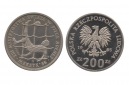 Polen Poland 200 Zlotych 1985 Probe Essai Fußball