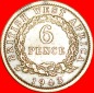 * GROSSBRITANNIEN: BRITISCH-WESTAFRIKA ★ 6 PENCE 1943! GEORG...