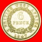 * GROSSBRITANNIEN: BRITISCH-WESTAFRIKA ★ 6 PENCE 1947 GEORG ...