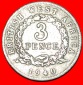 * GROSSBRITANNIEN: BRITISCH-WESTAFRIKA ★ 3 PENCE 1940KN GEOR...