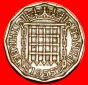 * FALLGATTER (1954-1970): GROSSBRITANNIEN ★ 3 PENCE 1955!  O...