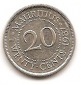 Mauritius 20 Cents 1987 #121