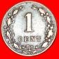 * STEIGENDER LÖWE (1878-1900): NIEDERLANDE ★ 1 CENT 1881! W...