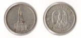 III. Reich 5 Reichsmark 1934 -F- Garnisonskirche Jaeger 357. S...