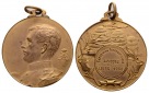 Linnartz LÜTTICH, Tragb. Vergoldete Bronze Preismed 1930, BIE...