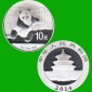 China 10 Yuan Silbermünze *Panda* 2014 1oz Silber