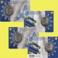 Offiz. Coincard 2 x 2 Euro-Sondermünze Belgien *Währungsinst...