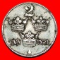 * 3 KRONEN (1917-1950): SCHWEDEN ★ 2 OERE 1946! EISEN! GUSTA...