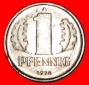 * HAMMER UND ZIRKEL (1960-1990): DEUTSCHLAND DDR ★ 1 PFENNIG...