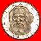 * KARL MARX 1818 - 1883: DEUTSCHLAND ★ 5 MARK 1983J! PP! OHN...