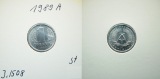 DDR 1 Pfennig 1989 A