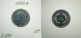 DDR 10 Pfennig 1990 A