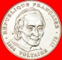 * 1694 VOLTAIRE 1778: FRANKREICH ★ 5 FRANCS 1994 uSTG STEMPE...