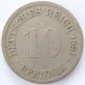 Deutsches Reich 10 Pfennig 1891 D K-N s+