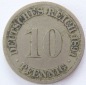 Deutsches Reich 10 Pfennig 1891 D K-N s+