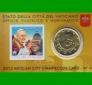 Offiz. 50 Cent Coincard mit Briefmarke 0,85€ Vatikan 2013