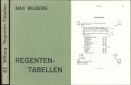 Wilberg, Max; Regenten Tabellen; Graz 1962