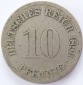 Deutsches Reich 10 Pfennig 1896 F K-N s+