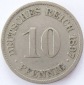 Deutsches Reich 10 Pfennig 1897 A K-N ss
