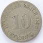 Deutsches Reich 10 Pfennig 1898 J K-N s