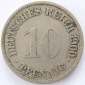 Deutsches Reich 10 Pfennig 1900 G K-N s-ss