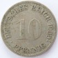 Deutsches Reich 10 Pfennig 1900 G K-N s-ss