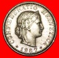 * FREIHEIT (1939-2022): SCHWEIZ ★ 20 RAPPEN 1967B STELPEL 1+...