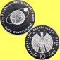 Offiz. 10 Euro-Silbermünze (D) BRD *XVIII. Fussball-WM in Deu...