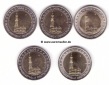 ...5x 2 Euro 2008...Hamburg...unc.