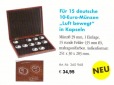 Original Leuchtturm Münzenkassette für 15x 10 Euro Münzen Luft