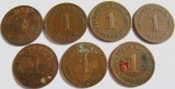 Kaiserreich, 7 x 1 Pfennig