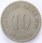 Deutsches Reich 10 Pfennig 1901 J K-N s+