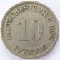 Deutsches Reich 10 Pfennig 1903 A K-N ss