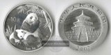 China, 10 Yuan 2007 Panda  FM-Frankfurt Feinsilber: 31,1g