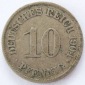 Deutsches Reich 10 Pfennig 1904 A K-N ss