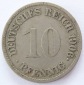 Deutsches Reich 10 Pfennig 1906 G K-N ss